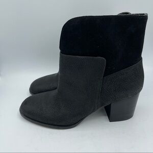 Nine West Women's Dale Block-Heel Booties Black Ankle Boots Size 9 M NWOB